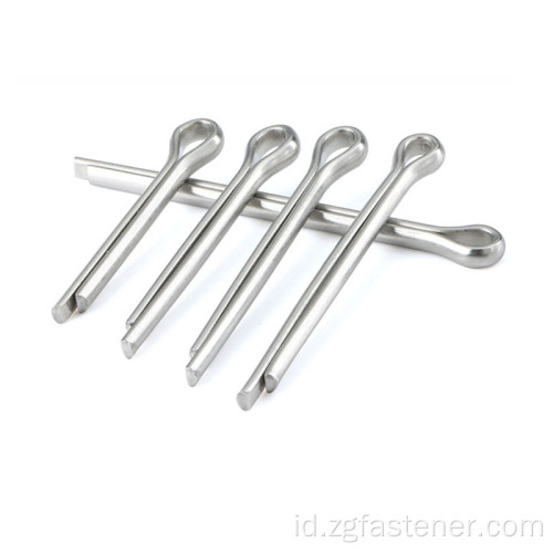 Pin pegas melingkar Metrik DIN Standar Spring Split Cotter Pin GB 91/DIN 94